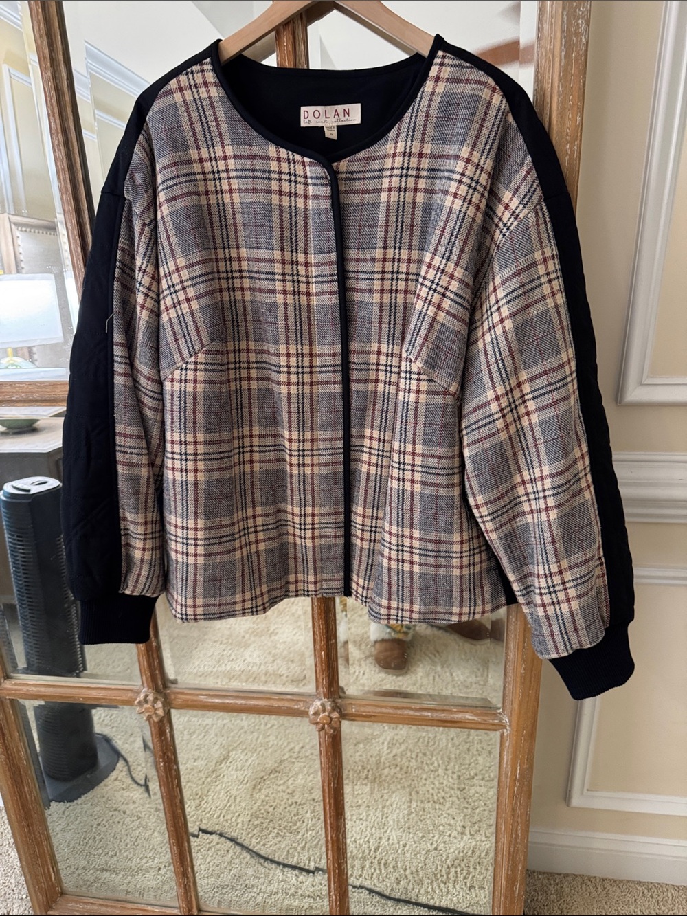 Anthropologie x Dolan Plaid Bomber Jacket NWOT 2X